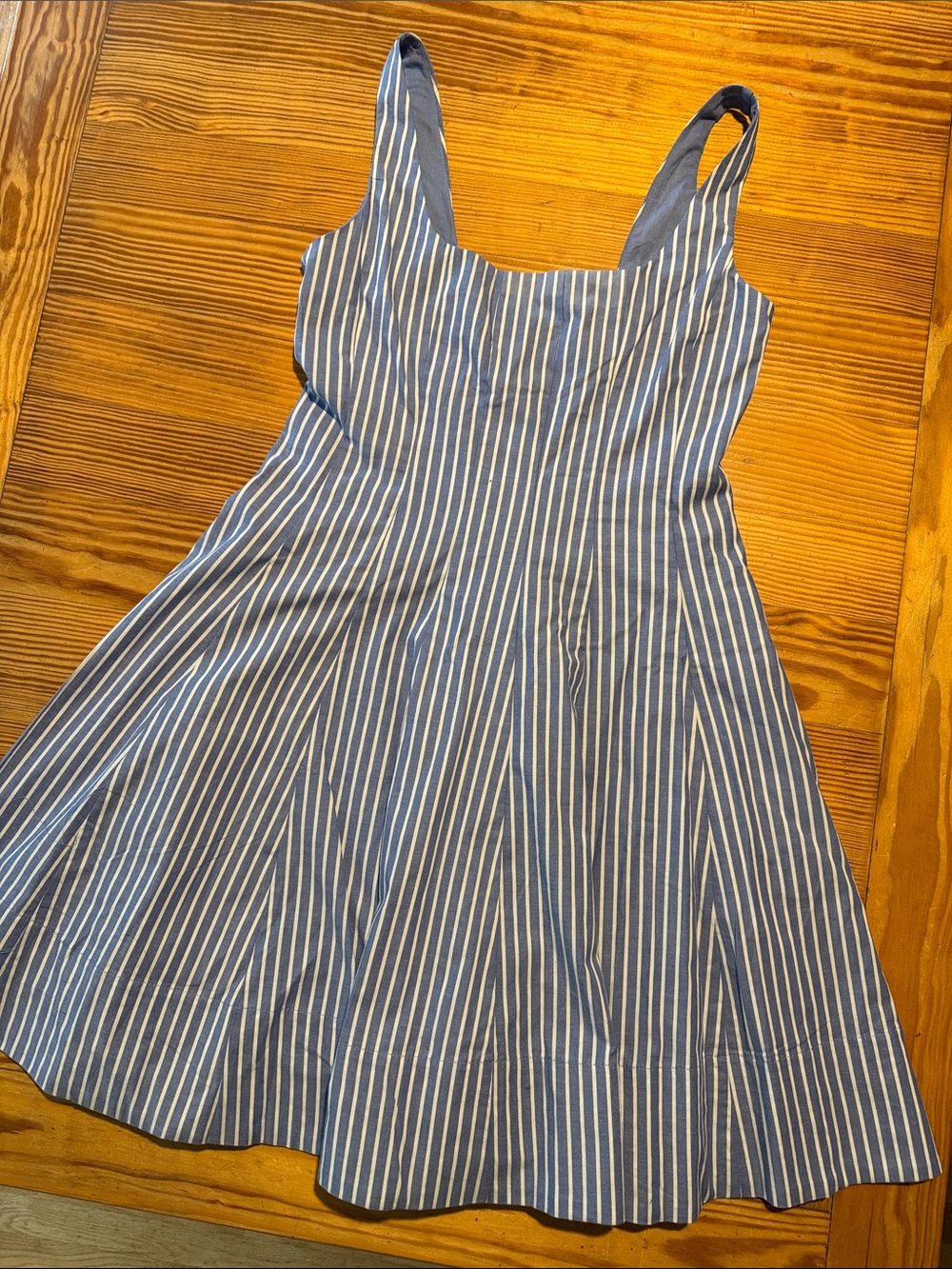 Cynthia Rowley Blue and White Striped Mini Dress